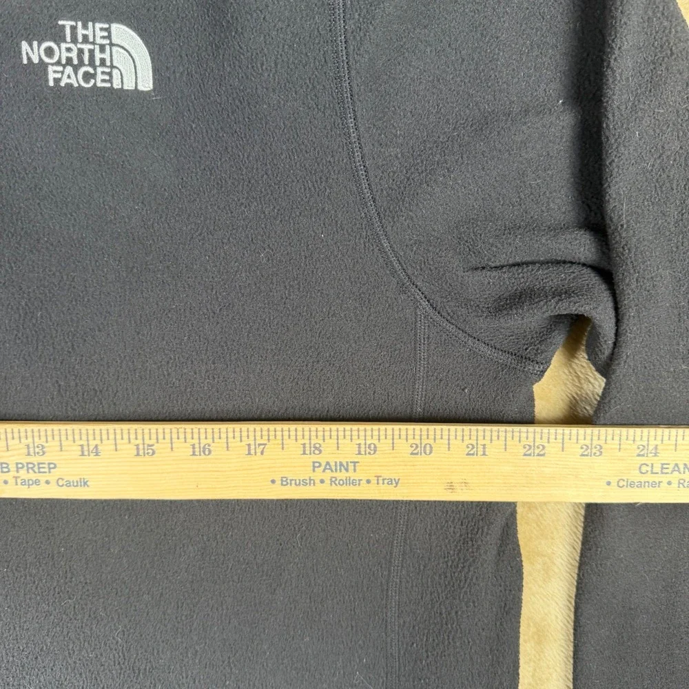 The North Face Mens Black Fleece 1/4 Zip Pullover Mock Neck Sweater Large 2424